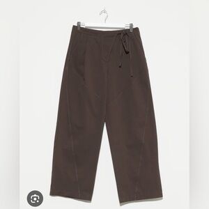 Deiji Studios brown flag tie pants